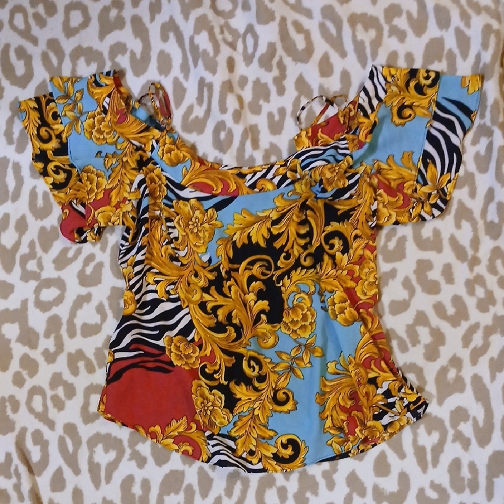 Vibrant Off-Shoulder Top